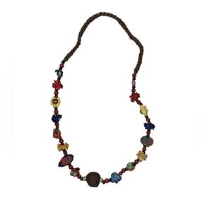 Textile Artisan Statement Necklace